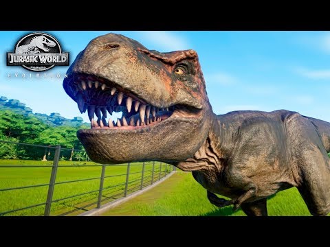 Видео: Первый ТИРАННОЗАВР - Jurassic World EVOLUTION #7