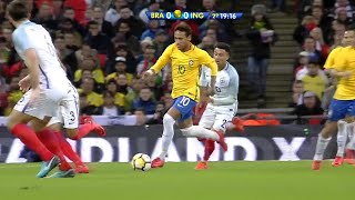 NEYMAR PODERIA TER UM HAT-TRICK DE ASSISTÊNCIAS EM WEMBLEY... | Neymar vs Inglaterra (14/11/2017)
