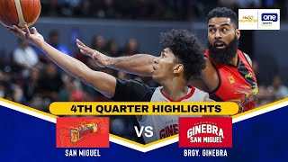 SAN MIGUEL vs. BRGY.GINEBRA | SEMIS GAME 4 | 4TH QUARTER HIGHLIGHTS | PBA SEASON 50 PHILIPPINE CUP
