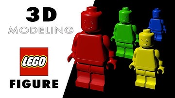 ✏️ HOW TO model Lego figure from Scratch