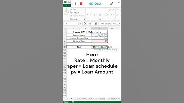 How to Calculate Loan EMI in Microsoft Excel | Loan EMI Calculator in Excel