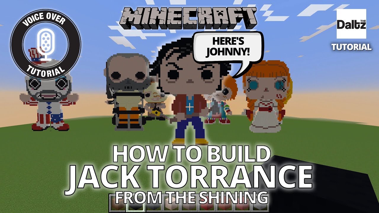 Minecraft Pixel Art - Jack Torrance Funko Pop - The Shining - Tutorial ...