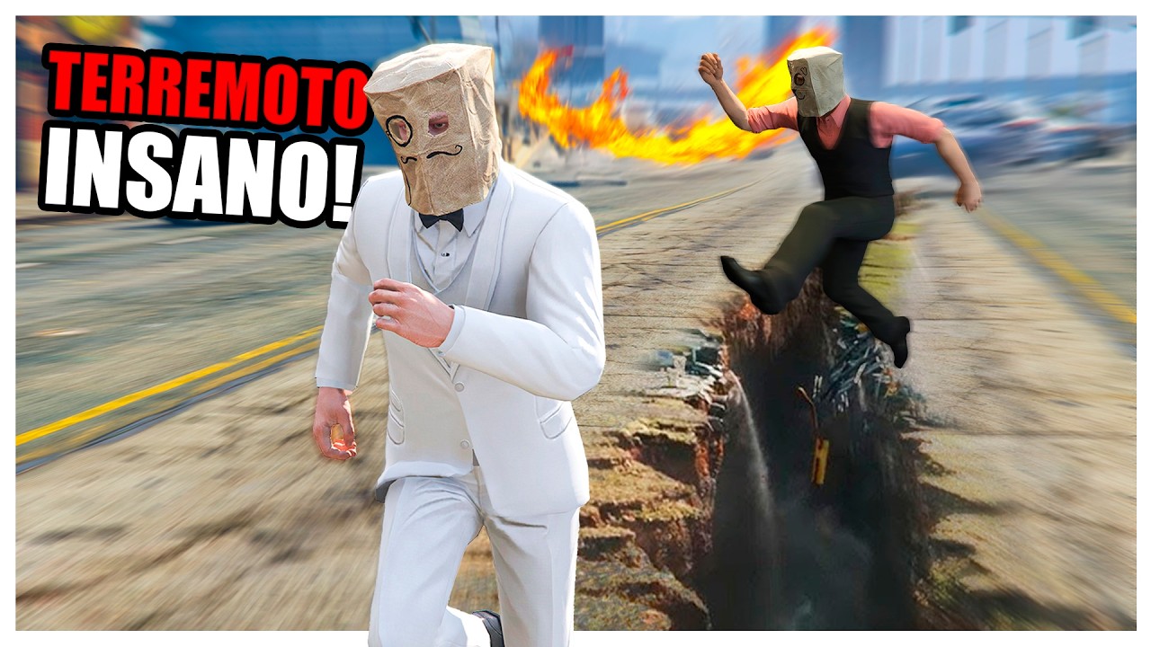 Fugindo dos TERREMOTOS EXTREMOS no Gta 5 Online | Momentos Engraçados com MODS