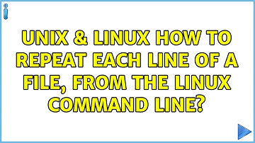 Unix & Linux: How to repeat each line of a file, from the Linux command line? (2 Solutions!!)
