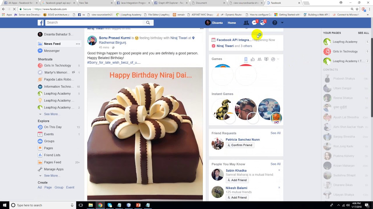 facebook api integration java - YouTube
