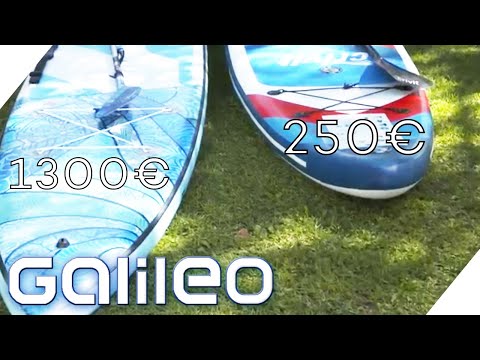 Teuer vs. Billig! Welche SUP Boards taugen wirklich was? | Galileo testet | ProSieben