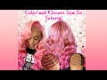 How to do a sew in with a closure |  Rose Gold Hair and Pink Ombré  hair color  | Asteria Hair