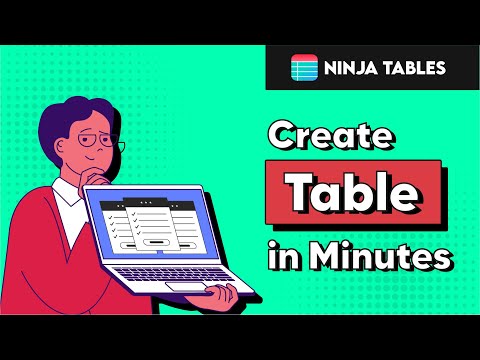 How to Create Incredible WordPress Tables with Ninja Tables in Just MINUTES! | NT EP:01