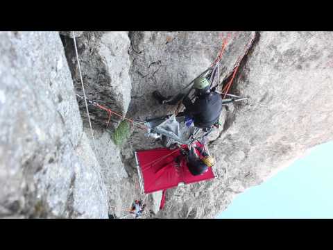 Timelapse of portaledge setup