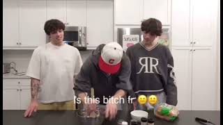 Funny momments - “Chris cooks Matt and Nick his favorite meal”