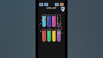Water Color Sort Level 6127 Gameplay WalkThrough Solution