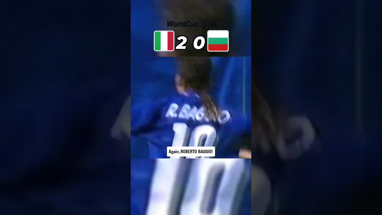 Baggio Banishes Bulgaria: Italy vs Bulgaria At USA 94 🇺🇸 