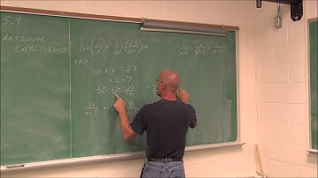 MATH105 Section 5.4 Solving Equations with Rational Expressions