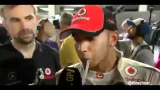 Felipe Massa puto da vida com Lewis Hamilton Após a Corrida de Singapura 2011
