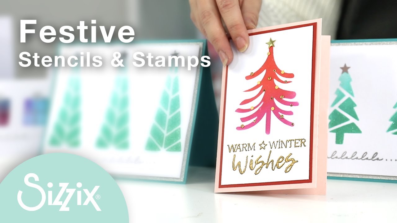 Sizzix: Christmas Stencils & Stamps With Designer Jess
