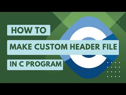 Create your custom HEADER FILE in C programming language. #c # ...