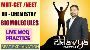 Biomolecules Live MCQ Practice Session 2 | Eklavya Batch 2021 Chemistry | BY SOVIND SIR | LIVE MCQ