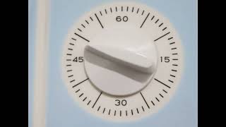 EUROPA ELOMATIC Top! Condition Clock Vintage CERAMIC! Kitchen Timer Late 1960s