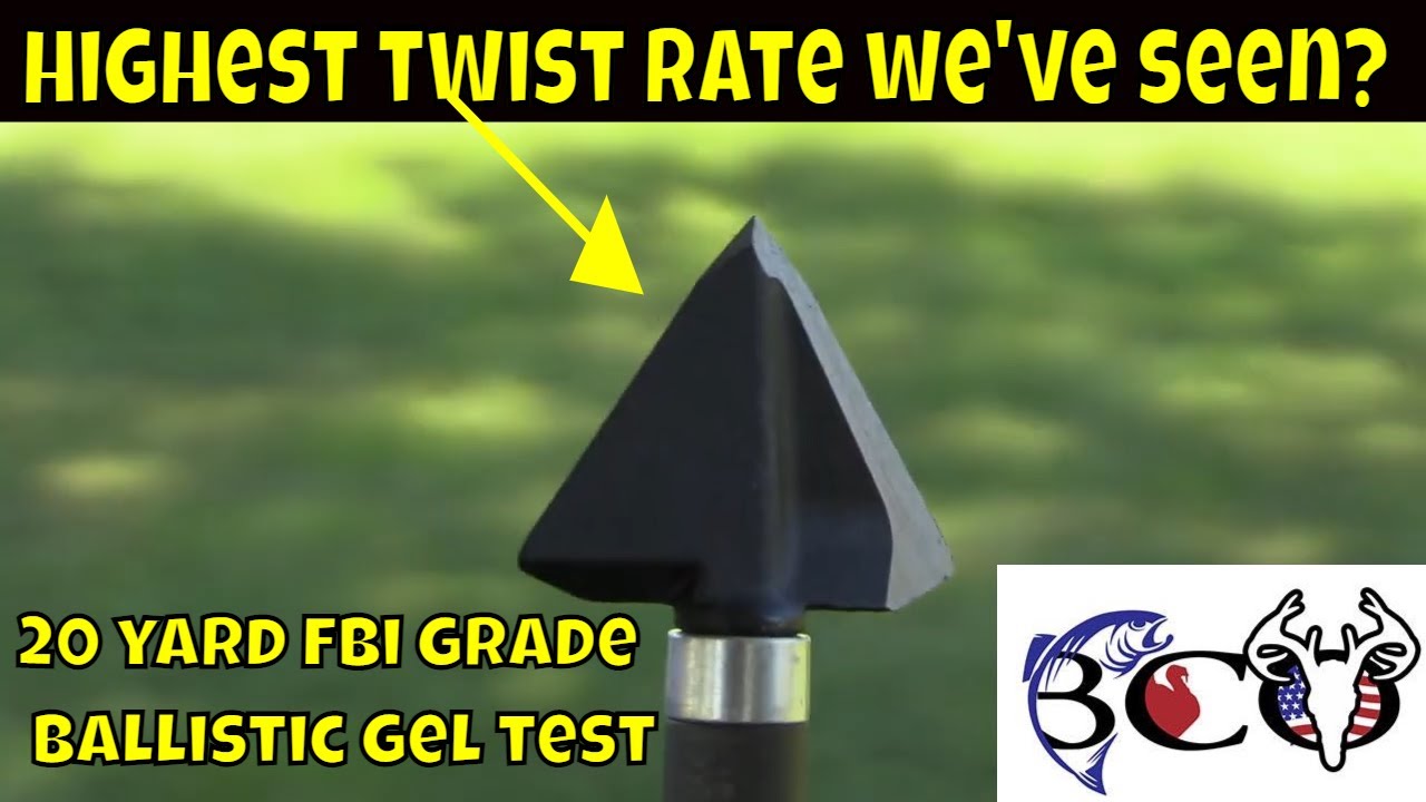 150 grain crafted archery single bevel crossbow ballistic gel test