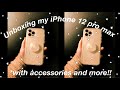 UNBOXING MY IPHONE 12 PRO MAX (GOLD) + ACCESSORIES!!