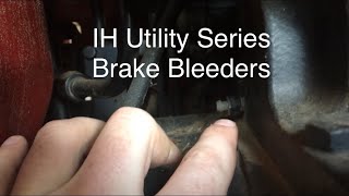 IH Utility Tractors Brake Bleeder Location