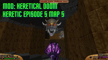 E5M5 part2 Heretical Doom mod for Heretic, madman difficulty - stream highlight