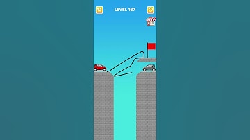 Draw Bridge puzzle level 167 #gameplay #game #bridge #gamesdrawing #games #gaming #shortvideo#shorts