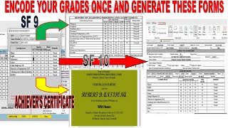 Automated School Forms for SF 2, SF 9, SF 10 with Certificates For Teachers in One File Version 4.0 screenshot 5