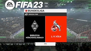 FIFA 23 ᴴᴰ Borussia Mönchengladbach vs 1. FC Köln | FIFA 23 Gameplay