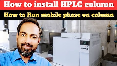 how to install column on HPLC | hoe to use mobile phase | HPLC | hindi