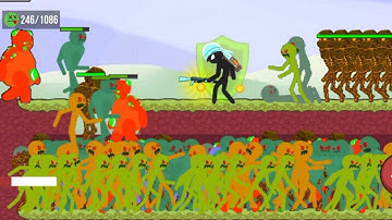 Rampage Zombies on Chapter 3 Yellow Fields Level 133 Stickman Zombie Shooter game