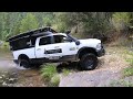 Four wheel camper aev adventure rig off road escape from a storm
