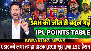 IPL 2024 Points Table देखिए SRH की जीत के बाद Points Table मे हुए खतरनाक बदलाव LSG बाहर RCB CSK MI