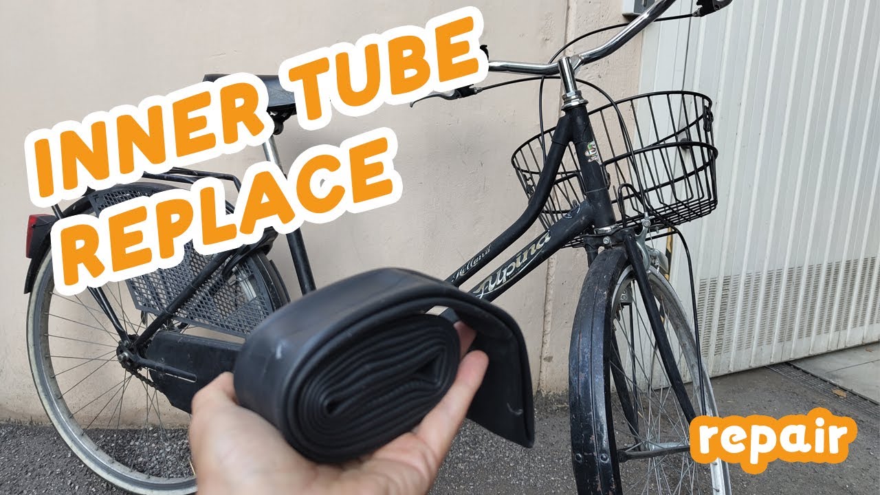DIY inner tube replacement - how to fix a 30 yeard old HOLLAND bike ...