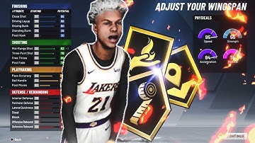 HOW TO MAKE THE BEST MID RANGE PLAYMAKER DEMIGOD BUILD IN NBA 2K20 SPEED BOOSTING AT 6"7