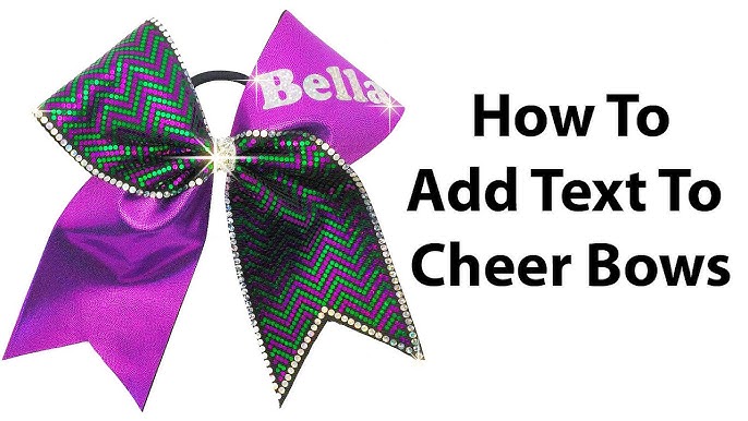 How To Make A 3-D Center For Cheer Bows 