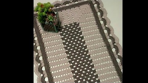 Easy crochet Table Mat/ Table runner/ full tutorial