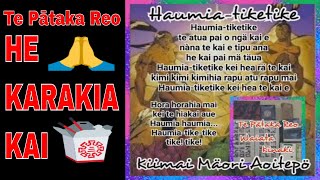 HE KARAKIA KAI - HE MIHI - HE WAIATA - Nau mai e ngä hua - Haumia-tiketike HE KARAKIA KAI - HE MIHI - HE WAIATA - Nau mai e ngä hua - Haumia-tiketike