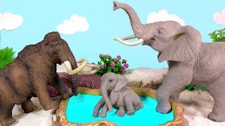 Wild Zoo Animal Toys For Kids Learn Animal Names and Sounds Learn Colors with Elephants & Mammoths 1