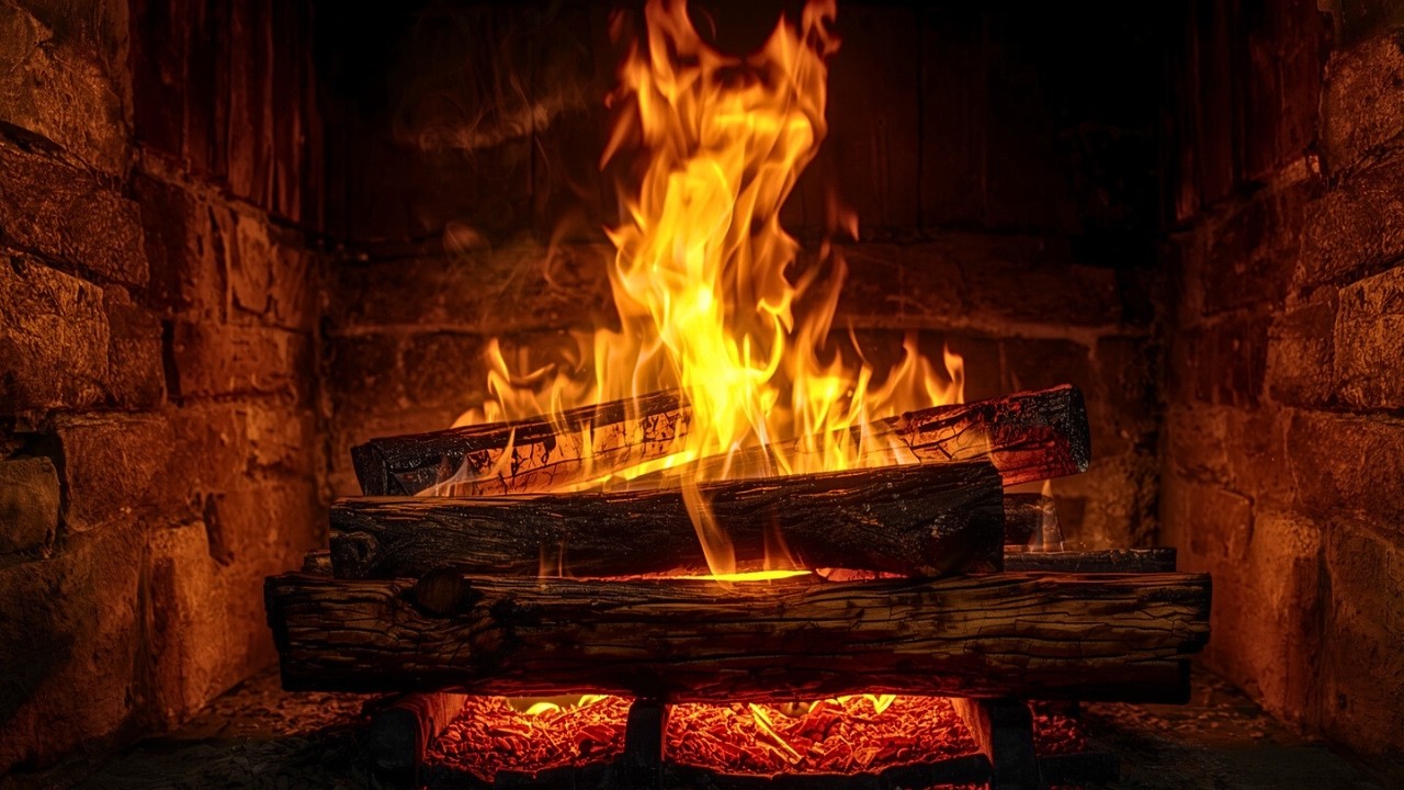 🔥 4K Fireplace Crackling Sounds – Cozy Fire Ambience for Deep Sleep & Relaxation