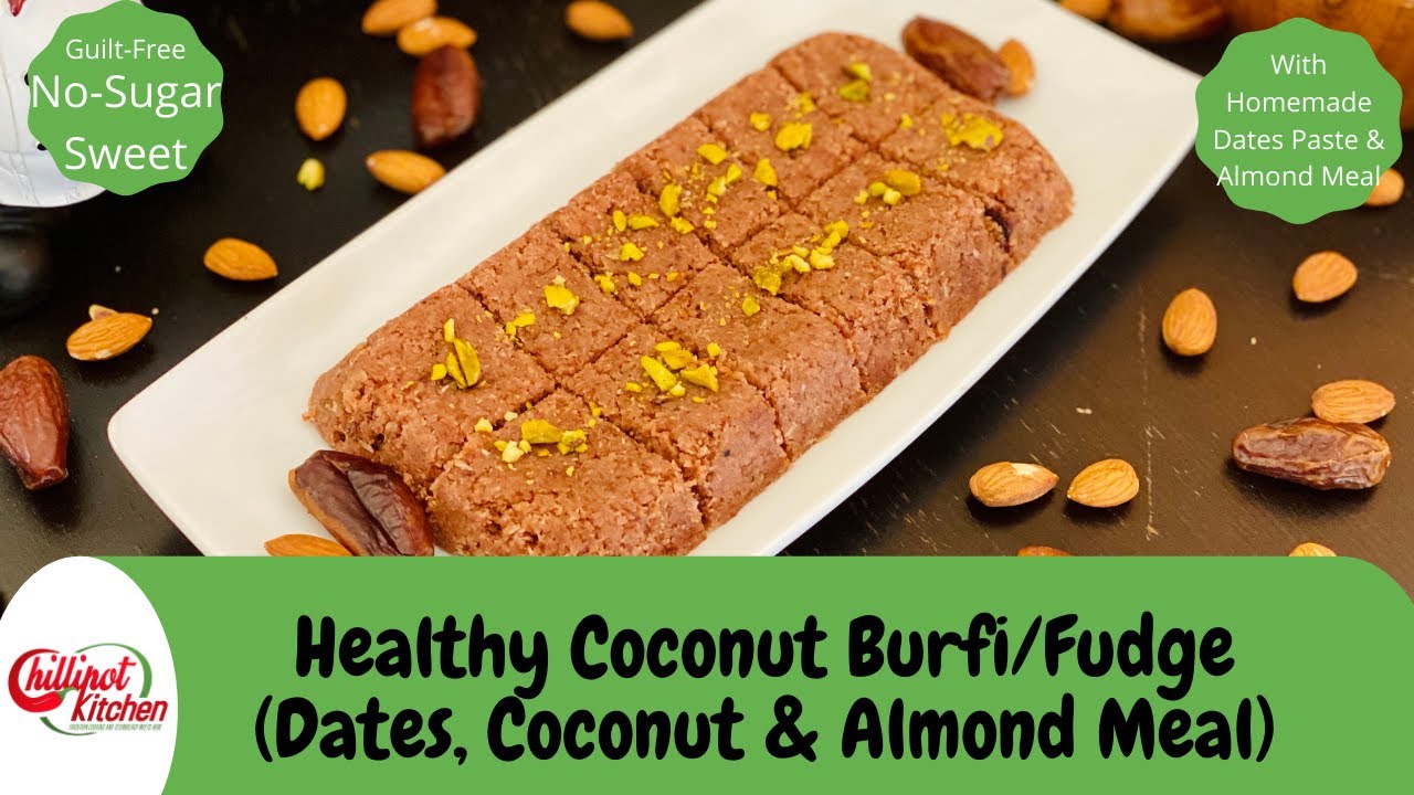Guilt free coconut barfi