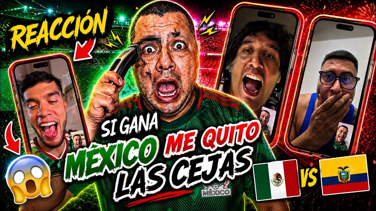 🔥SI GANA MEXICO ME QUITO LA CEJAS | EL CREW REACCIONA A ESTA LOCURA😁