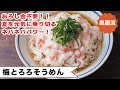 おろし金不要！食欲のない時でもつるっと食べられる！夏バテ解消そうめんの作り方。