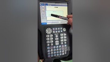 Yaskawa robot teaching programming operation, Demonstration of welding communication equipment