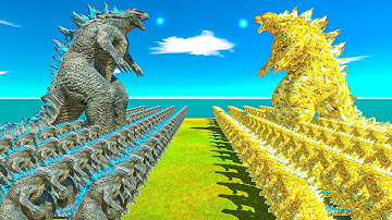 Legendary Godzilla War - Growing Godzilla 2014 VS Godzilla Gold Size Comparison - ARBS
