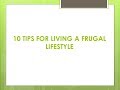 10 Frugal Tips To Save You Money