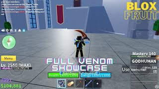 BLOX FRUITS | FULL VENOM SHOWCASE | @Ryomen_gamingGang