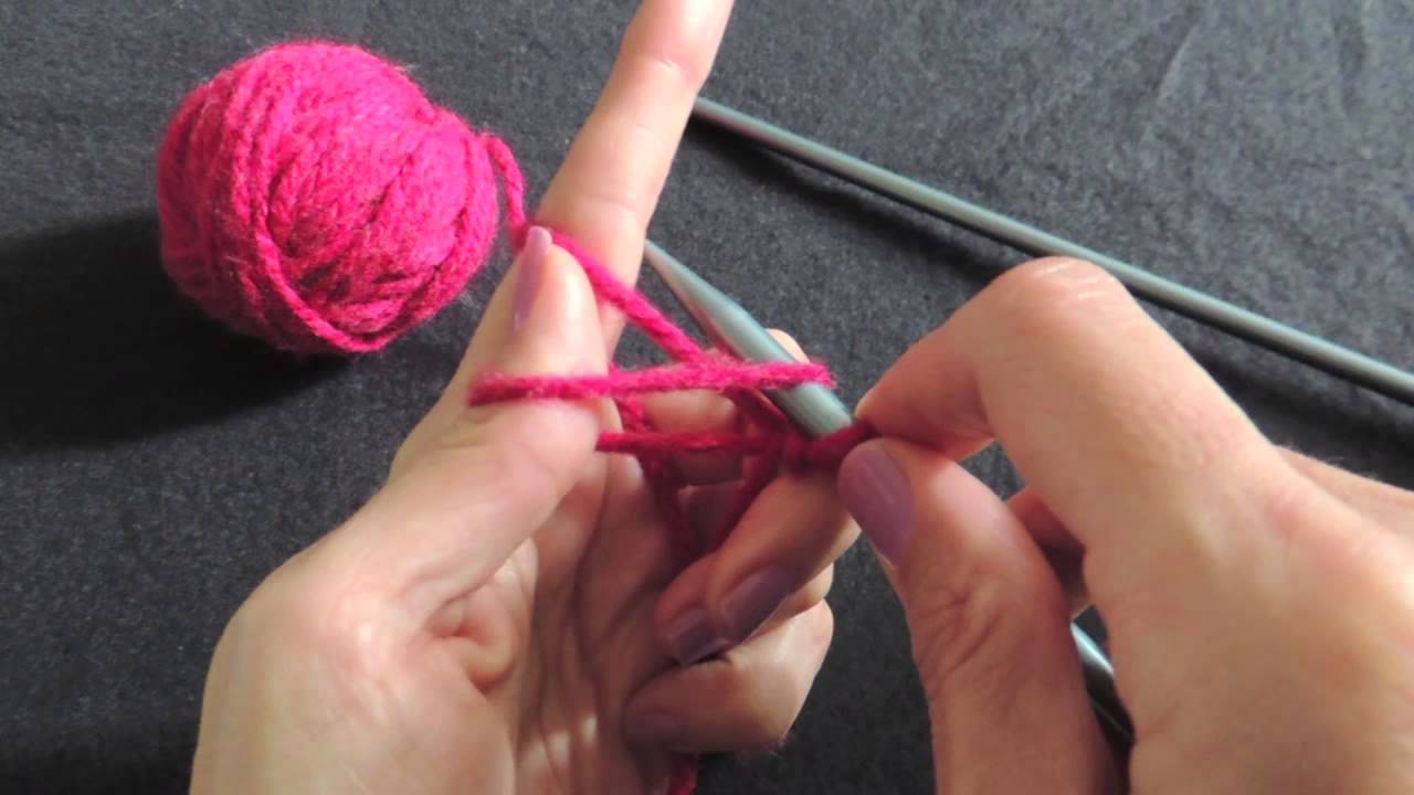 MONTAR PUNTOS DOS AGUJAS - (Aprende a tejer con dos agujas) - YouTube