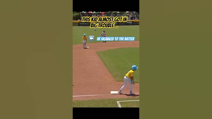 This kid almost got in HUGE TROUBLE… #baseball #trouble #llws #uhoh