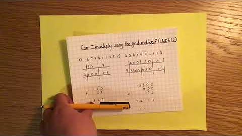 Multiplication (grid method) Year 4